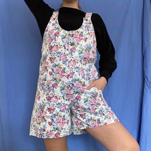 Vintage Floral Overalls 🌸